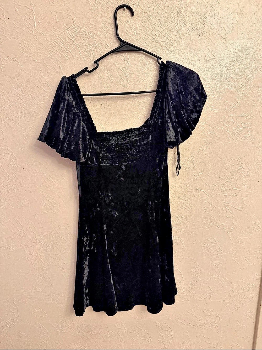 Free People Black Velvet dress Size XS - Picture 2 of 11